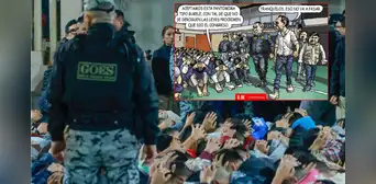 Una pantomima tipo Bukele: Carlincatura satiriza los operativos de un alto funcionario en las cárceles del país Una pantomima tipo Bukele: Carlincatura satiriza los operativos de un alto funcionario en las cárceles del país