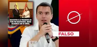 Daniel Noboa no solidarizó con Dina Boluarte tras su vacancia presidencial el 10 de octubre