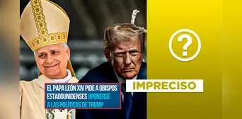 Es impreciso que el Papa León XIV pidió a sus obispos en Estados Unidos que se opongan a las políticas de Donald Trump Es impreciso que el Papa León XIV pidió a sus obispos en Estados Unidos que se opongan a las políticas de Donald Trump