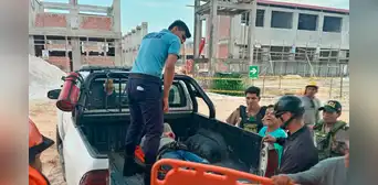 Iquitos: obrero queda herido tras caer de seis metros de altura durante construcción de un colegio Iquitos: obrero queda herido tras caer de seis metros de altura durante construcción de un colegio
