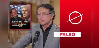 Gustavo Petro no le declaró la guerra a Estados Unidos y tampoco dijo que sacará a Donald Trump "a las buenas o las malas"