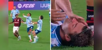Marcos Rojo fracturó a su propio compañero en Racing tras propinarle durísimo codazo al rostro