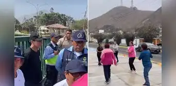 Adultos mayores son intervenidos por serenos de La Molina cuando hacían ejercicios en vía pública: "Estamos acá para bailar"