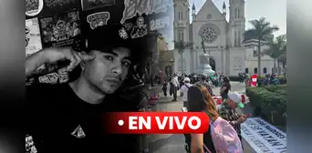 Marcha hoy 25 de octubre EN VIVO: Inicia movilización hacia el Congreso tras homenaje a Eduardo Ruiz en Plaza Francia