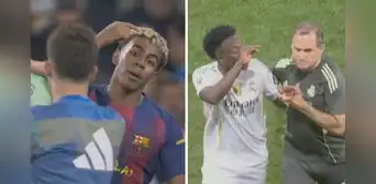 Vinicius Jr. y Lamine Yamal protagonizan tenso momento al finalizar el Real Madrid vs Barcelona: “Hablas mucho”