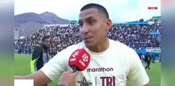 Alex Valera minimiza cruce con Hernán Barcos tras conseguir el tricampeonato con Universitario: "Al día siguiente me dedico a entrenar" Alex Valera minimiza cruce con Hernán Barcos tras conseguir el tricampeonato con Universitario: "Al día siguiente me dedico a entrenar"