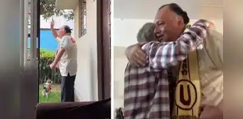 Abuelito hincha de Universitario celebra eufórico el tricampeonato en su casa: “Lo vi dos veces en mi vida” Abuelito hincha de Universitario celebra eufórico el tricampeonato en su casa: “Lo vi dos veces en mi vida”