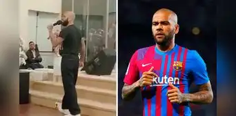 Dani Alves sorprende al mundo al ser visto en nueva faceta: de jugar en Barcelona a predicar en iglesias cristianas