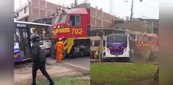 Chofer de bus de la línea 10A revela que estaba atrapado en el tráfico cuando tren lo chocó: "Los autos estaban pegados" Chofer de bus de la línea 10A revela que estaba atrapado en el tráfico cuando tren lo chocó: "Los autos estaban pegados"