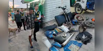 Policía captura a tres sospechosos de adulterar placas de vehículos en falso taller mecánico en Iquitos Policía captura a tres sospechosos de adulterar placas de vehículos en falso taller mecánico en Iquitos