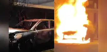 Delincuente incendia carro de comisario frente a su casa en Huacho: PNP especula represalia por su labor Delincuente incendia carro de comisario frente a su casa en Huacho: PNP especula represalia por su labor