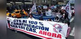 Gratificación y CTS al 100%: trabajadores CAS se movilizarán por aprobación final de ley en el Congreso Gratificación y CTS al 100%: trabajadores CAS se movilizarán por aprobación final de ley en el Congreso
