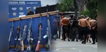 Fusil peruano fue hallado durante megaoperativo policial al Comando Vermelho en favelas de Brasil