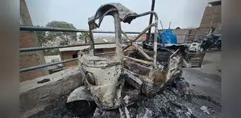 Extorsionadores incendian mototaxi de empresa Aravicus en Independencia previo al paro de transporte: exigen S/15.000 Extorsionadores incendian mototaxi de empresa Aravicus en Independencia previo al paro de transporte: exigen S/15.000