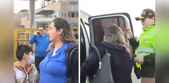 Niño con trasplante de riñón queda varado por paro de transportistas y es ayudado por la PNP para llegar a cita médica
