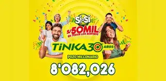 Sorteo de La Tinka del miércoles 5 de noviembre: premios, jugada ganadora y Pozo Millonario Sorteo de La Tinka del miércoles 5 de noviembre: premios, jugada ganadora y Pozo Millonario