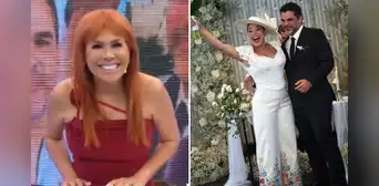 Magaly Medina elogia la boda civil de Natalia Salas y Sergio Coloma: "Está feliz, elegante y regia" Magaly Medina elogia la boda civil de Natalia Salas y Sergio Coloma: "Está feliz, elegante y regia"