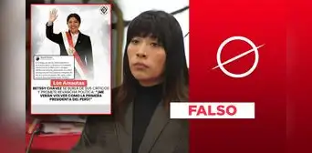 Betssy Chávez no dijo desde la embajada de México que "Me verán volver como la presidenta del Perú": es una cuenta falsa
