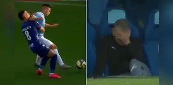 Catriel Cabellos fue expulsado a los 10 minutos de haber ingresado tras fuerte codazo y Paulo Autuori tuvo incrédula reacción Catriel Cabellos fue expulsado a los 10 minutos de haber ingresado tras fuerte codazo y Paulo Autuori tuvo incrédula reacción