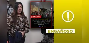 Ciudadanos no se movilizaron a la embajada de México para evitar fuga de Betssy Chávez: es un resguardo policial