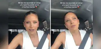 Hijo de Anna Carina Copello esconde el celular de su madre para darle conmovedora lección: “Quiero que estés conmigo”