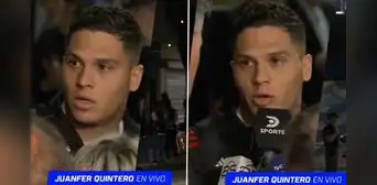 Juanfer Quintero estalla y protagoniza fuerte cruce con periodista tras derrota de River Plate ante Boca Juniors: "No eres profesional" Juanfer Quintero estalla y protagoniza fuerte cruce con periodista tras derrota de River Plate ante Boca Juniors: "No eres profesional"