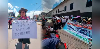 Cusco: comuneros protestan contra el Ministerio de Cultura por restricciones a servicios básicos Cusco: comuneros protestan contra el Ministerio de Cultura por restricciones a servicios básicos