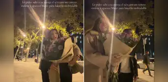 Pareja de novios graban un momento romántico en las calles de Barcelona y captan por sorpresa a Lionel Messi caminando detrás de ellos Pareja de novios graban un momento romántico en las calles de Barcelona y captan por sorpresa a Lionel Messi caminando detrás de ellos