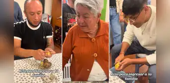 Abuela conoce a las parejas de sus nietas y les exige pelar papas para ‘aprobarlos’ como yernos: “Deben pasar la prueba” Abuela conoce a las parejas de sus nietas y les exige pelar papas para ‘aprobarlos’ como yernos: “Deben pasar la prueba”