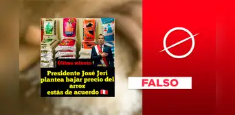Es falso que José Jerí planteó la reducción del precio del arroz y de otros productos de primera necesidad