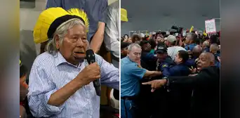 Enfrentamiento entre manifestantes indígenas y miembros de seguridad de la COP 30 en Brasil deja tres heridos