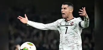 Cristiano Ronaldo fue expulsado por meter un codazo y Portugal cayó 2-0 ante Irlanda por lo que aún no asegura su pase al Mundial.
