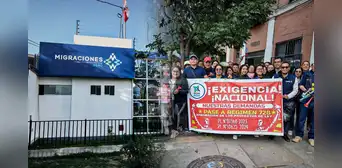 Trabajadores de Migraciones anuncian huelga nacional indefinida a partir del 27 de noviembre Trabajadores de Migraciones anuncian huelga nacional indefinida a partir del 27 de noviembre