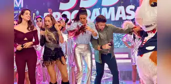 María Pía Copello sufre percance EN VIVO: su outfit para el concierto de Shakira fue arruinado con vino por Mario Hart María Pía Copello sufre percance EN VIVO: su outfit para el concierto de Shakira fue arruinado con vino por Mario Hart