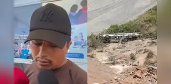 Joven herido en accidente de Arequipa perdió a su esposa embarazada en caída de bus: “Gritaba su nombre”