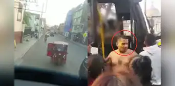 Mototaxista agrede con fierro a chofer de bus La Roma luego que conductor le chocara su unidad en El Agustino: le robó sus ganancias tras ataque