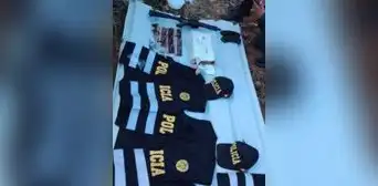Fueron tras una red criminal y encontraron un arsenal de armas y uniformes policiales Fueron tras una red criminal y encontraron un arsenal de armas y uniformes policiales