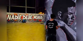 Migrantes peruanos pintan mural de Trvko en Barcelona: “No van a borrar la memoria del pueblo” Migrantes peruanos pintan mural de Trvko en Barcelona: “No van a borrar la memoria del pueblo”
