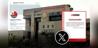 Ministerio de Cultura denuncia hackeo de su cuenta en X: "Estamos realizando las acciones correspondientes" Ministerio de Cultura denuncia hackeo de su cuenta en X: "Estamos realizando las acciones correspondientes"