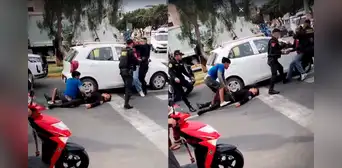 Limpiaparabrisas golpea y deja inconsciente a policía durante intervención en Trujillo Limpiaparabrisas golpea y deja inconsciente a policía durante intervención en Trujillo