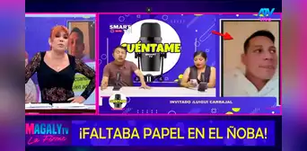 Magaly Medina muestra miradas y guiños que delatarían que Luigui Carbajal no habría estado solo en hotel de Lince