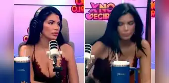 Samantha Batallanos abandona el podcast de Israel Dreyfus ante la presencia de 'Moca': ''Solo están conversando con ella''