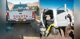 Arequipa: triple choque en la Panamericana Sur deja siete heridos Arequipa: triple choque en la Panamericana Sur deja siete heridos