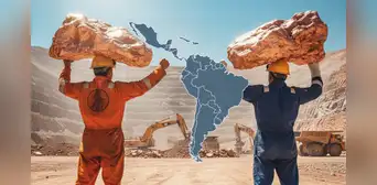 Los dos países de América Latina que dominan la producción de cobre a nivel mundial: suman casi 8 millones de toneladas