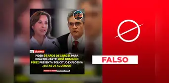 Es falsa la versión que afirma que José Domingo Pérez pidió 35 años de cárcel para Dina Boluarte por muertes en protestas sociales Es falsa la versión que afirma que José Domingo Pérez pidió 35 años de cárcel para Dina Boluarte por muertes en protestas sociales