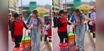 Vendedora ambulante recrimina a tiktoker Jilary por no ayudarla a vender sus gelatinas, pero ella le responde: "No es la manera" Vendedora ambulante recrimina a tiktoker Jilary por no ayudarla a vender sus gelatinas, pero ella le responde: "No es la manera"