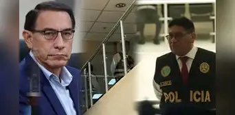 Martín Vizcarra: policías resguardan sala judicial donde se lee sentencia contra el expresidente Martín Vizcarra: policías resguardan sala judicial donde se lee sentencia contra el expresidente