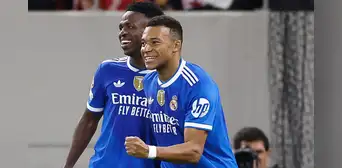 Con póker de Kylian Mbappé, Real Madrid logró un sufrido triunfo 4-3 ante Olympiacos por la Champions League