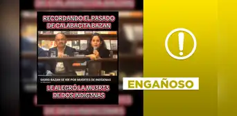 Declaraciones de Sigrid Bazán sobre la muerte de dos indígenas en protesta social fueron sacados de contexto Declaraciones de Sigrid Bazán sobre la muerte de dos indígenas en protesta social fueron sacados de contexto