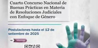 Se oficializa 4to Concurso de Buenas Prácticas en materia de Resoluciones Judiciales con Enfoque de Género